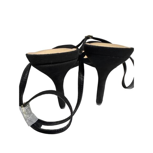 Dream Pairs Women's Size 7 Black Stiletto Square Open Toe Heels - Picture 4 of 8